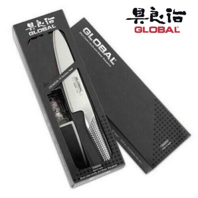 Global Chef's Knife G2 and Minosharp 2-Stage Water Sharpener Gift Boxed