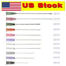 5/10/20/50/100PCS Blunt-Tip Micro Cannula 27G 50MM/25G 50MM/23G 50MM/25G 38MM US