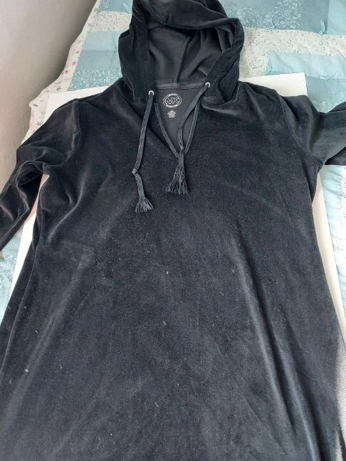 Abito Michael Kors nero con cappuccio manica lunga L