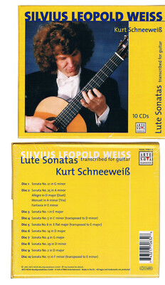 Silvius Leopold Weiss 10 CD Box NeuLute Sonatas Kurt Schneeweiß transcribed for 