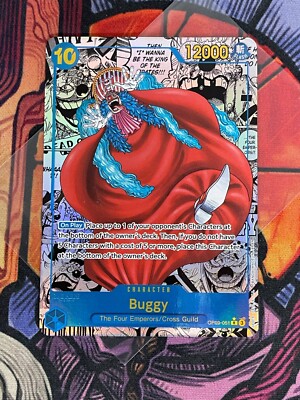 Buggy OP09-051 SEC Manga Alt Art Parallel One Piece Card