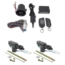 2 Way Car Alarm Security System w/ 2 Door locks Keyless Entry G777