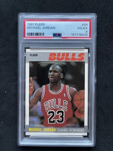 Fleer 1987-88 Michael Jordan #59 PSA 4 Chicago Bulls Basketball Card