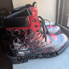 Disney Nightmare Before Christmas Movie Jack Skellington Womens Boots Size 43 1p
