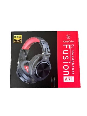 OneOdio A71 Hi-Res Studio Recording Headphones - Wired Over Ear Red 