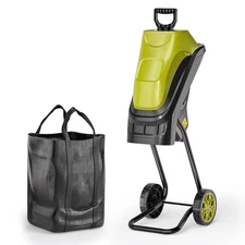 Electric Wood Chipper Shredder Mulcher 15-Amp 1.57 Max Cutting Diameter 45L Bag 