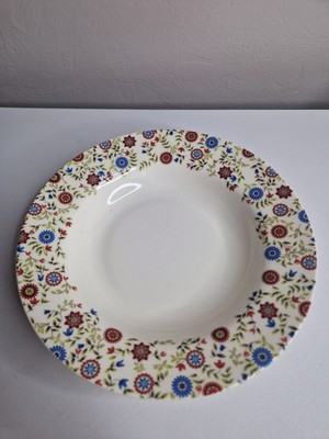 Queens Udai Palace Fine China Rim Soup Bowl Blumenmuster Tafelgeschirr