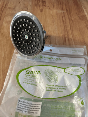 Niagara Conservation N2515 SAVA SPA 1.5 GPM Single Function Shower Head - Chrome