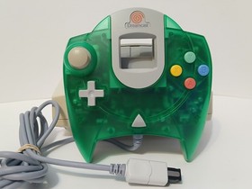 Sega Dreamcast HKT-3020 Home System + Clear Green Ctrl, Tremor Pak, Game & Cords