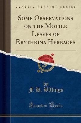 Some Observations on the Motile Leaves of Erythrin