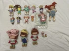 Vintage 11 Cabbage Patch Mini & 4 Strawberry Shortcake Dolls Figures