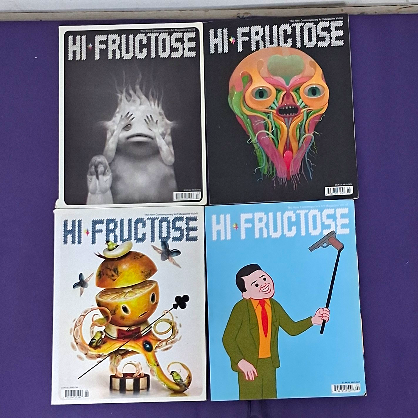 HI-FRUCTOSE Contemporary Art Illustrated Magazine Lot Vol 32,40,41,47 2014-18