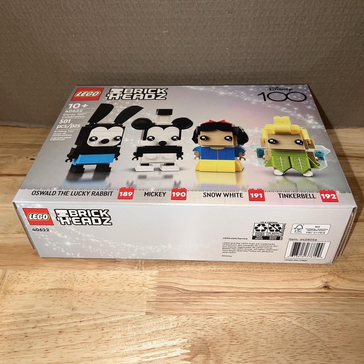 LEGO BRICKHEADZ: Disney 100th Celebration (40622), NEW in Sealed