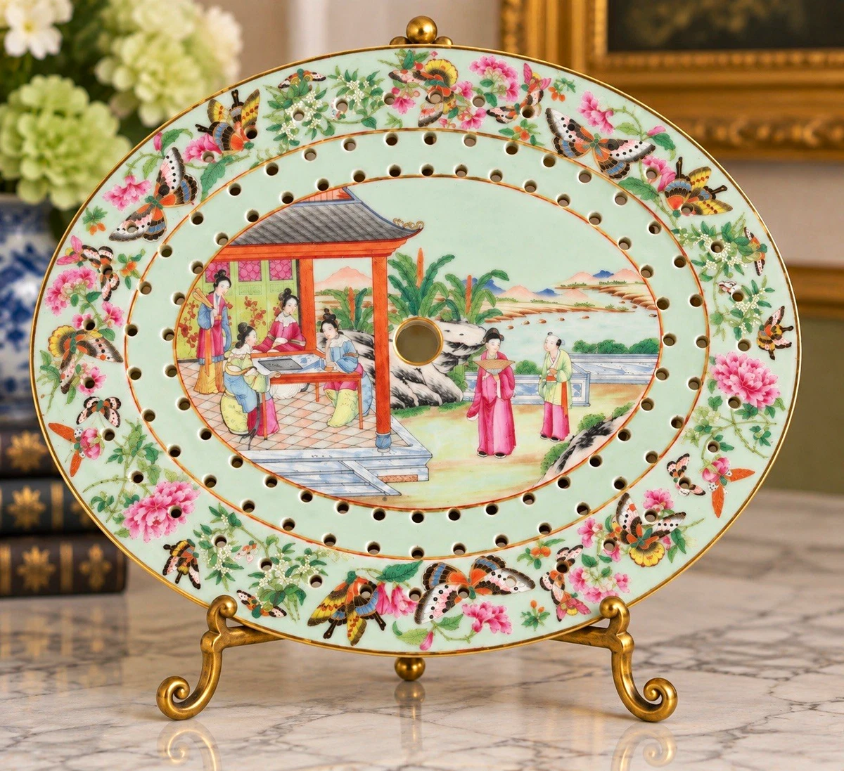 antique rose medallion products for sale | eBay
