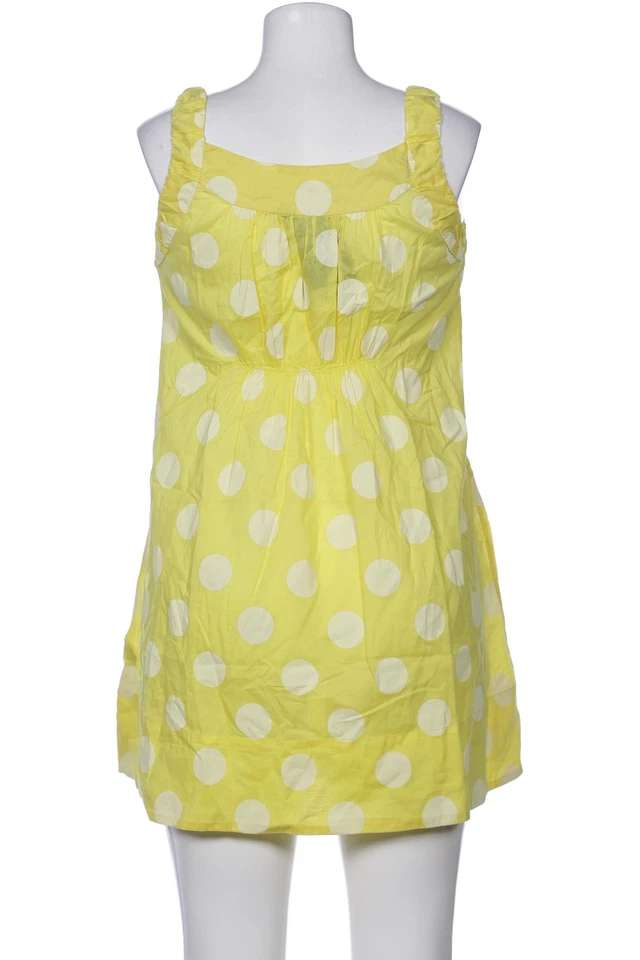 0039 Italy Bluse Damen Oberteil Hemd Hemdbluse Gr. EU 48 Baumwolle Gelb #y7jv38w - Bild 2 von 4