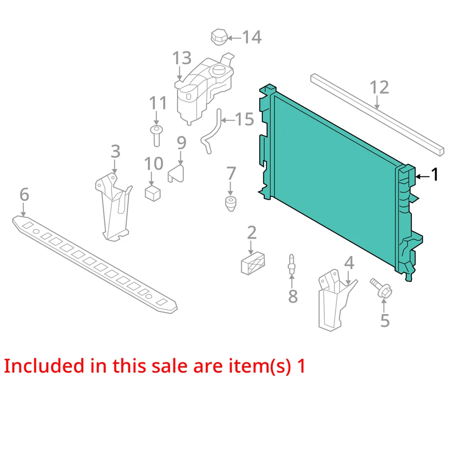 Se adapta a radiador de refrigeración VOLVO XC60 2009-2013 con enfriador de aceite de transmisión OEM Foto 4 de 4