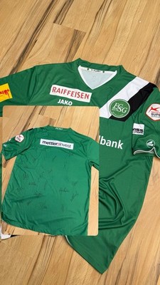 Vintage Jako 2013 St. Gallen Signed Jersey Trikot Full Team Football World Cup