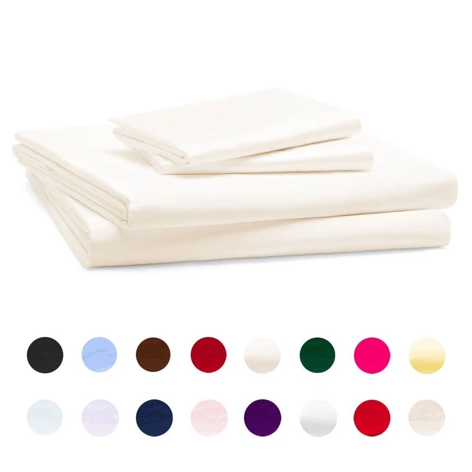 Linens Limited Polycotton Percale 180 Thread Count Flat Sheet