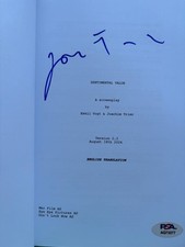 RARE Joachim Trier Signed Sentimental Value Script Book OSCARS PSA Authenticated