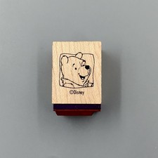 Disney Winnie the Pooh Portrait Wood Mounted Rubber Stamp