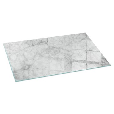 Anti-Funken Glas Schutzplatte Für Kamin & Ofen Marmorstruktur-Muster 120x60 cm