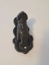 Vintage MCM Brass Wall Hanging Hook Clip Spring Loaded 4"