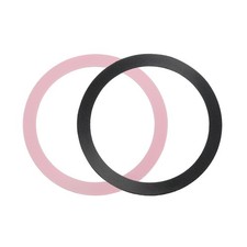 2Pcs Adapter Ring, Wireless Charger Conversion Kit, Black, Pink