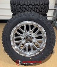 20x9 Hostile Ridgecrest Silver Wheels 33 At Tires 6x5.5 Toyota Tacoma 4runner