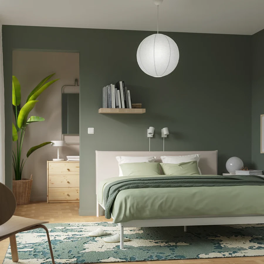 IKEA GULLSUDARE Pendant Lamp Shade White Handmade Rice Paper Decor 17 3/4" New - Image 4 of 4