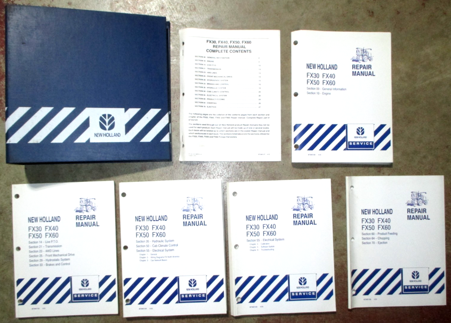 New Holland FX30 FX40 FX50 FX60 Forage Harvester Service Repair Manual ORIGINAL!