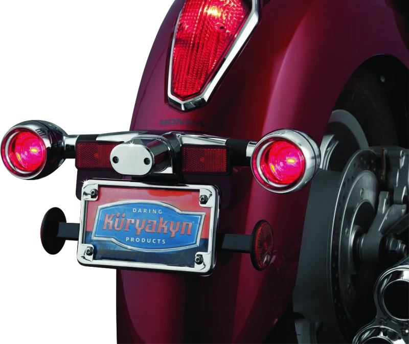 Biseles de plato profundo Kuryakyn Kuryakyn con lentes rojas * Se adapta a modelos Honda VTX1800 Foto 2 de 4