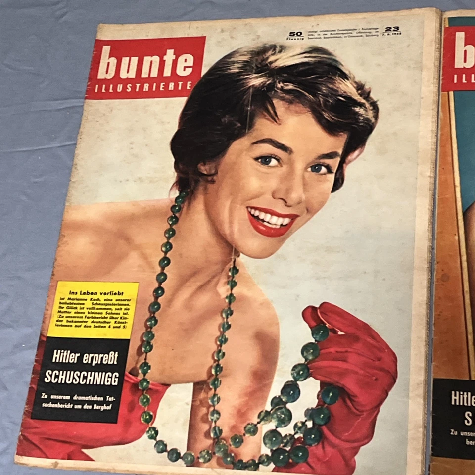 Vintage Bunte Illustrierte 1958 Volume 23, 24, 25 Lot Of 3 Collectible Magazines - Image 2 of 4