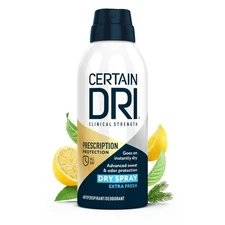 Certain Dri Prescription-Strength Clinical Antiperspirant Deodorant Dry Spray...