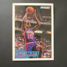Fleer 1993-94 Dennis Rodman #64 Detroit Pistons NBA Basketball Card