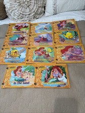 Vtg 90s Disney The Little Mermaid's Treasure Chest Books Lot of 11 Hard Cover