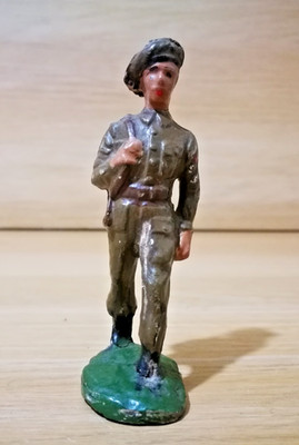 Lineol Germany Composition German Vintage 30er Jahre Elastolin Spielzeug Soldat Figur #25