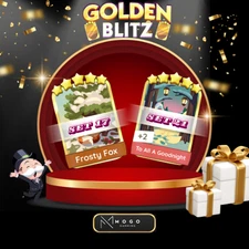 Monopoly Go - Golden Blitz Event - Toasty Treat Set 19 & Bright & Merry Set 21