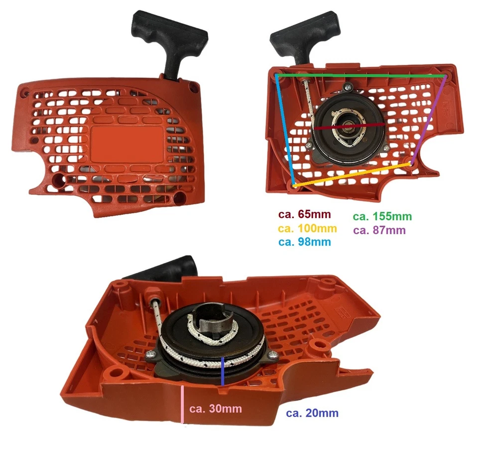 Starter f. Dolmar 109, 110, 111, 115, PS.43, PS-52 Reversierstarter Seilzugstar - Bild 2 von 2