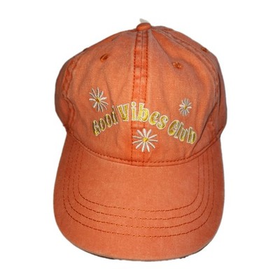 NWT Hat Good Vibes Club Ladies Trucker  Cap Adjustable Cotton Embroidered Mango