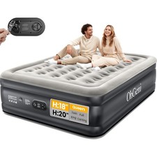 Queen Air Mattress with Built-in Pump Camping Home Inflatable Raised 18