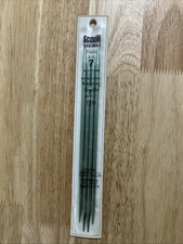 Vintage Scovill Hero Double Point Knitting Needles 7 In Size 7 Green Made In USA