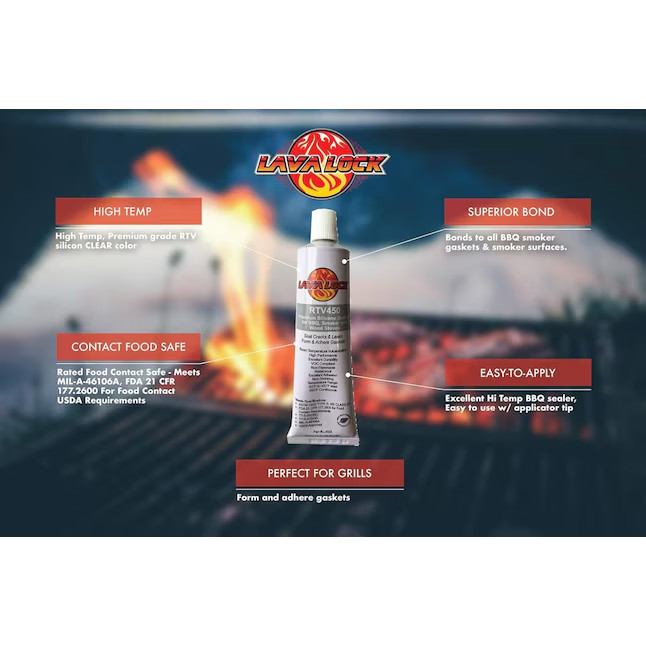 LAVALOCK LavaLock 3.3-oz Exterior and Specialty Clear Silicone Caulk