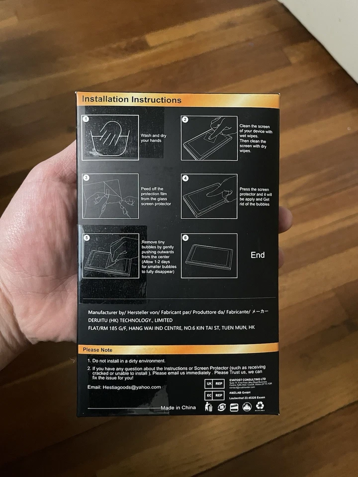 Nintendo Switch Daydayup Tempered Glass Screen Protector 3 Pack NEW - Image 2 of 2