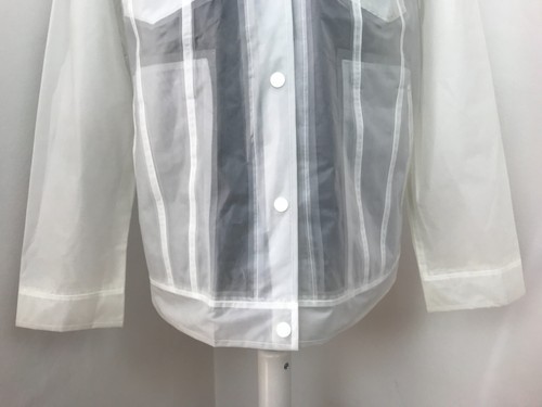 Levis Jacke groß Kunststoff PVCTtransparent selten Denim Design Truckerjacke - Bild 8 von 12
