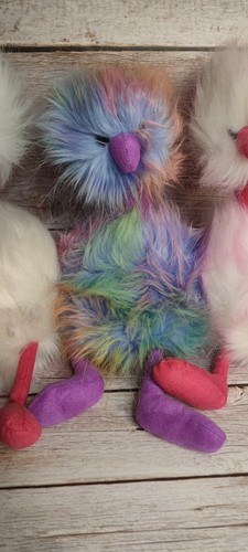 3 Jellycat Pom Pom, Emu, Strauß, Raspberry Ripple, Rainbow, Ostrich Weiss, 36cm - Bild 3 von 8