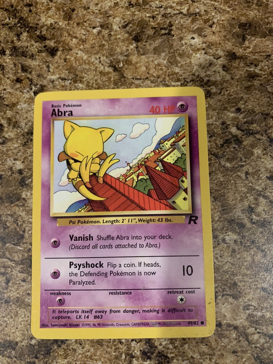 Pokmon card 1995,96,98 Abra