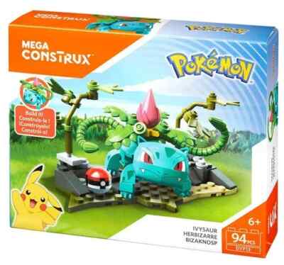 Mega Construx Pokemon Ivysaur Pack Building Block Set DYF13 NEW DMG PKG