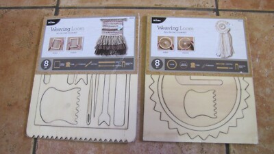 Bucilla Weaving Loom All In One Kit Set/2 49108 & 49109 NIP Plaid Ent. FREESHIP