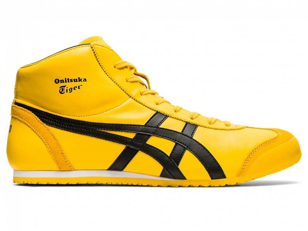 Onitsuka Tiger MEXICO Mid Runner 1183B577 TAI-CHI YELLOW/BLACK With Shoes Bag