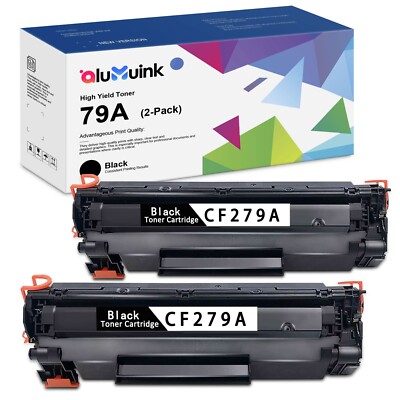 79A | CF279A Black Toner Compatible for HP 79A Pro MFP M26 M26a M26nw, 2 Pack